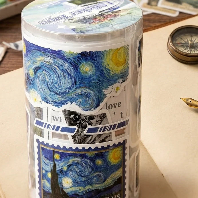 Vintage Retro Art Sticker Tape Rolls