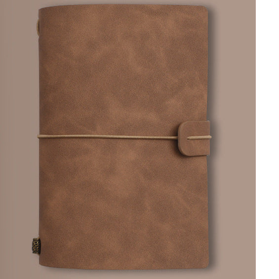 Vintage Travel Leather Binder Notebook Journal