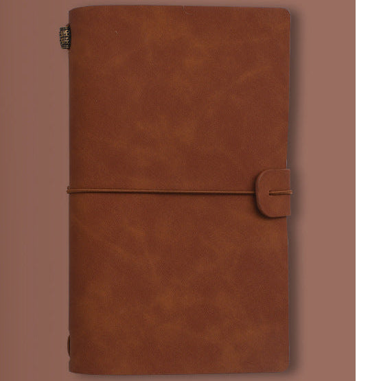 Vintage Travel Leather Binder Notebook Journal
