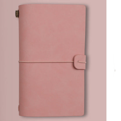 Vintage Travel Leather Binder Notebook Journal