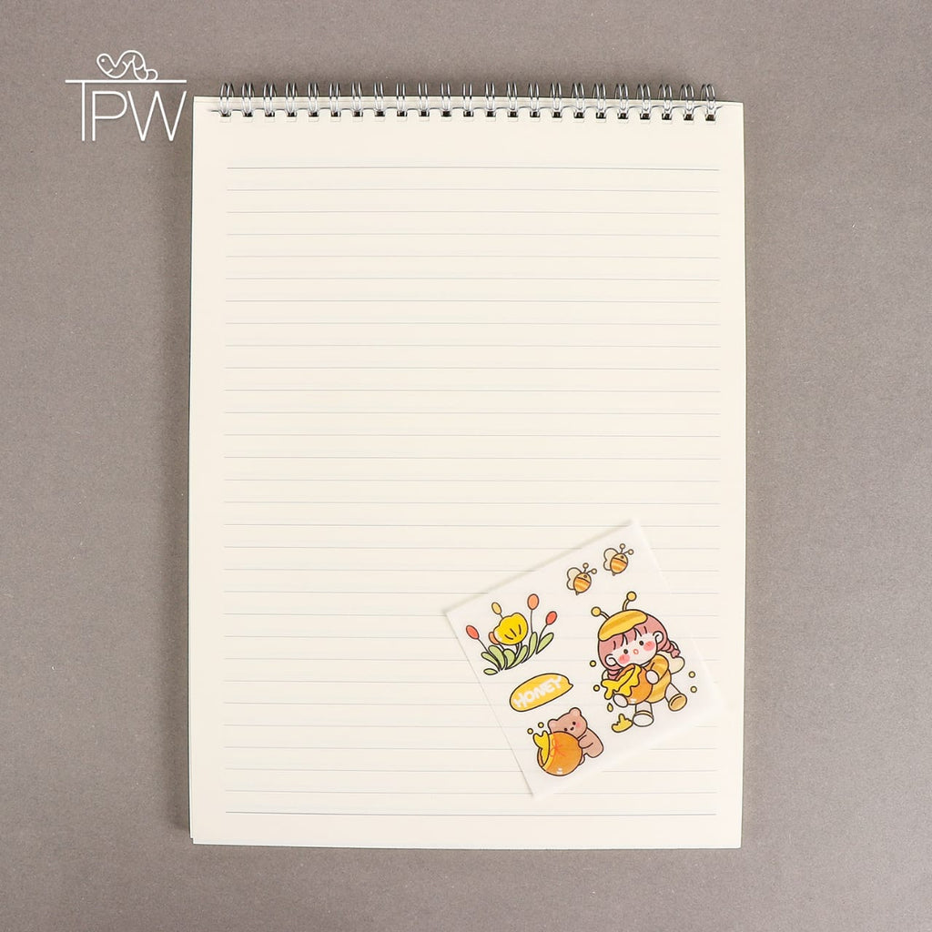 A4 Large Size Flip Up Type Lined Notepad