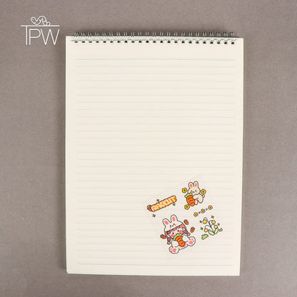 A4 Large Size Flip Up Type Lined Notepad