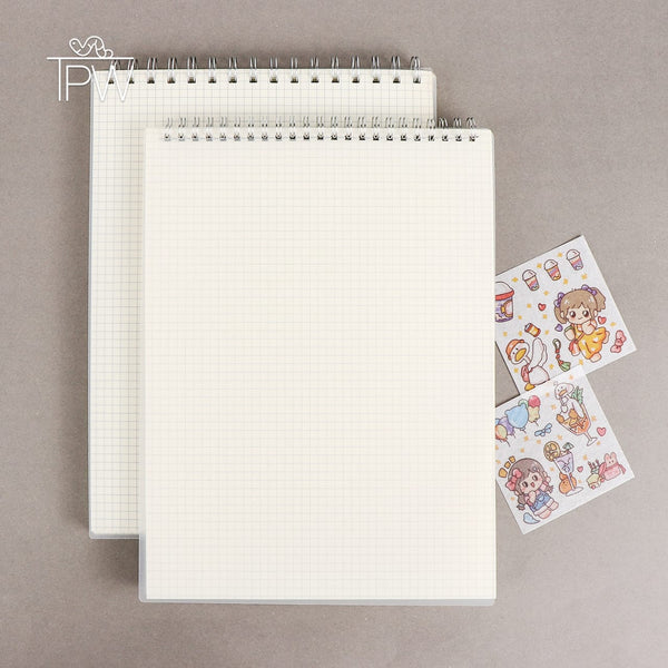 A4 Large Size Flip Up Type Grid/Checkered Notepad