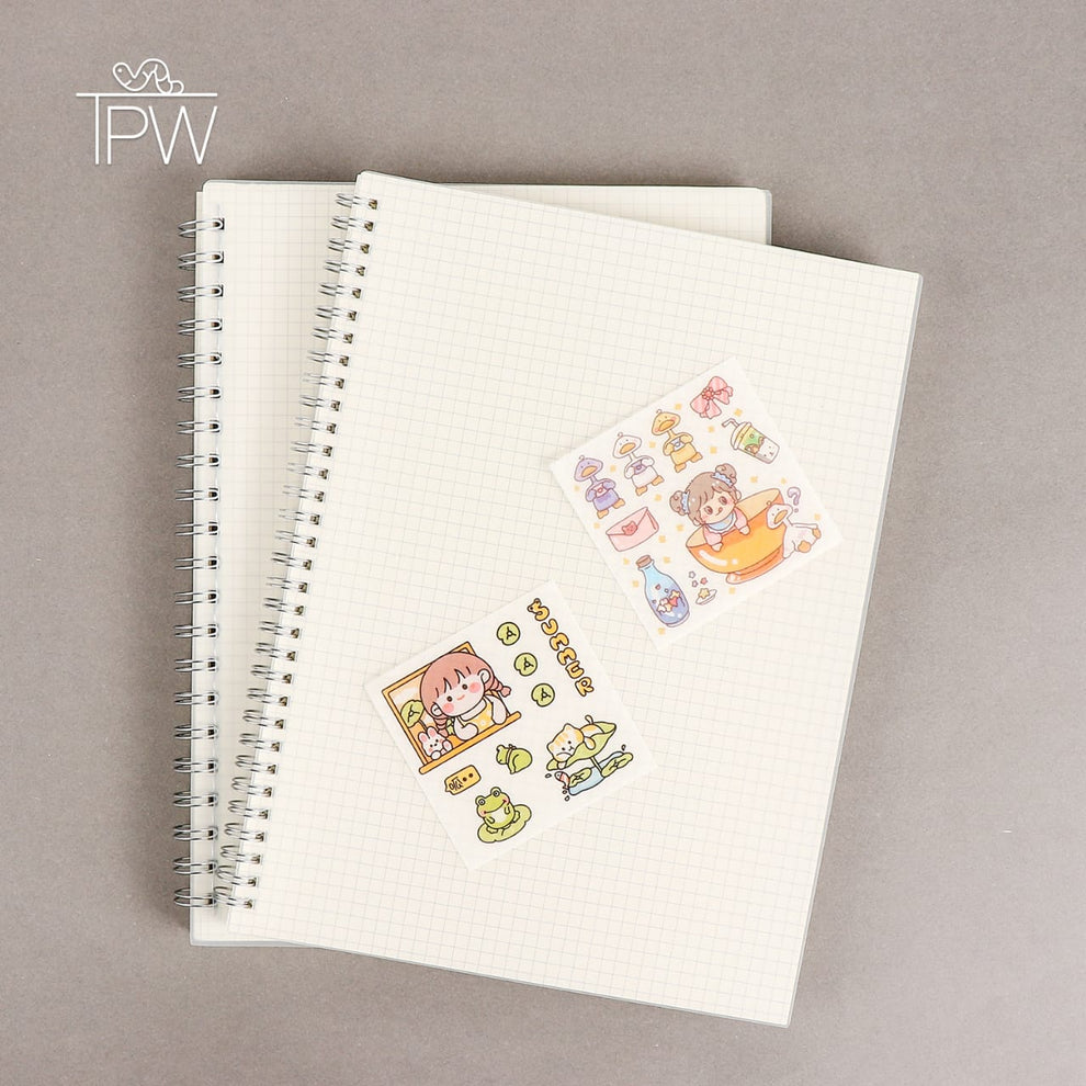 A4 Large Size Grid/Checked Notebook Notepad – thepaperworm