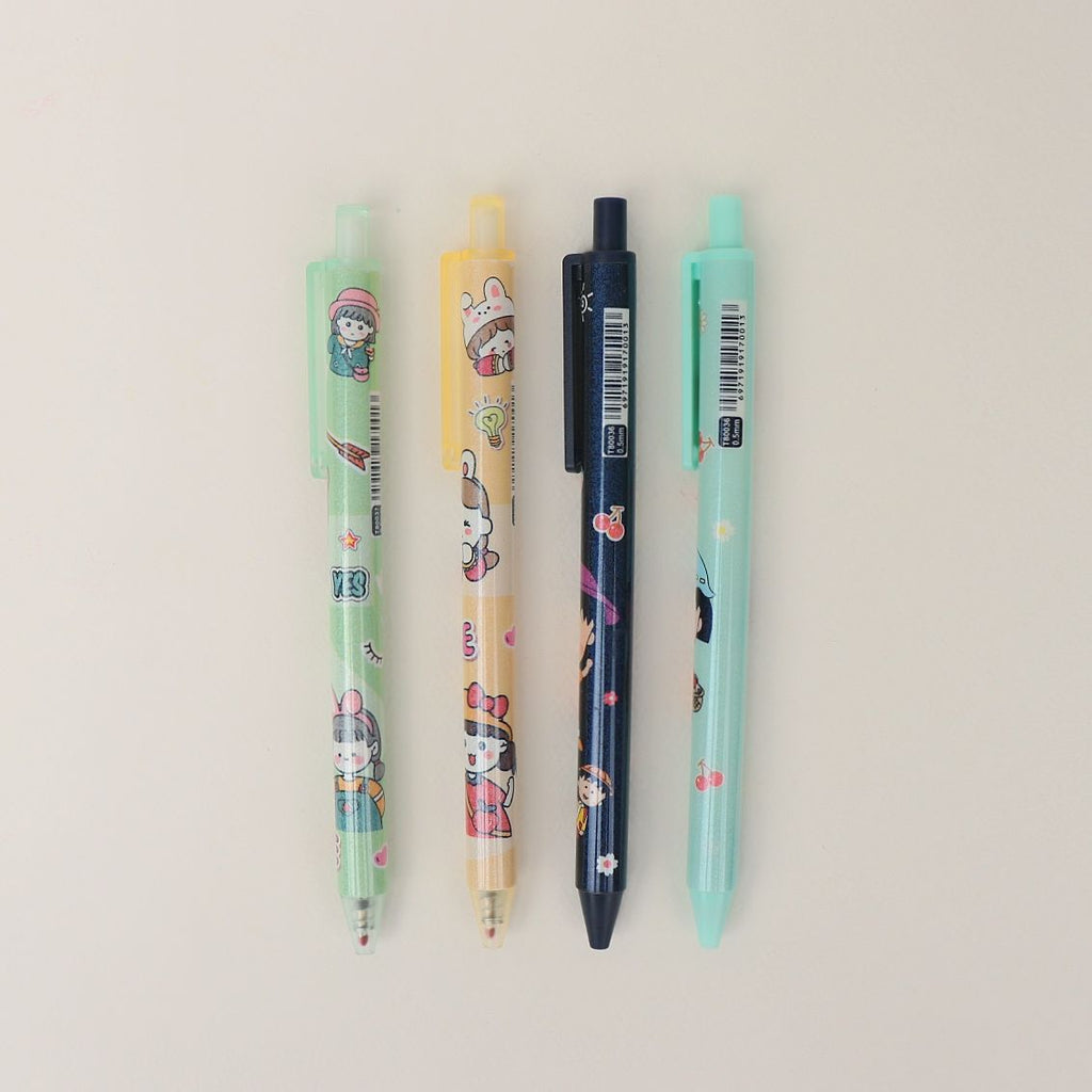Kiwaii Gel Pen Set of 4
