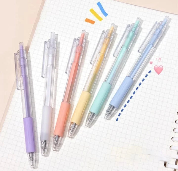 Macaron Soothing Colors Gel Pen - Set of 6