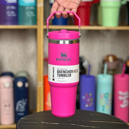 Ice Flow Handheld Tumbler With Flip Straw  - Pink