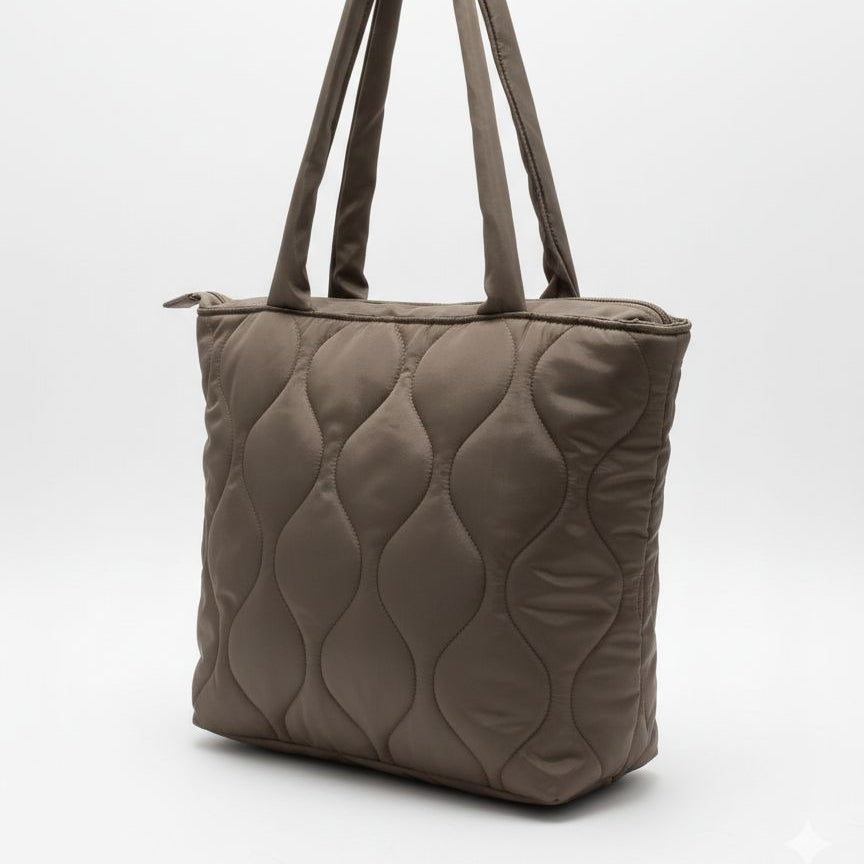 New Quilted Shoulder n Tote Bag