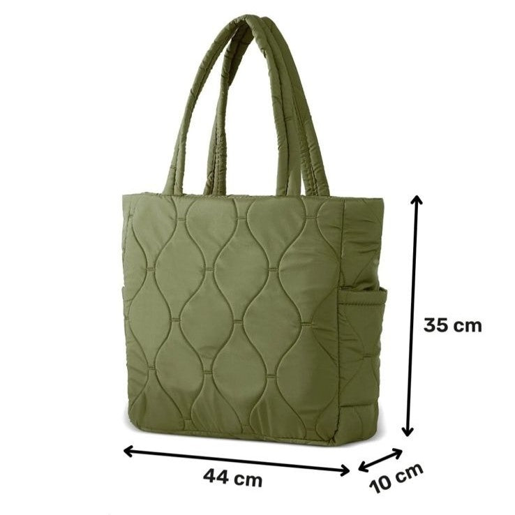 New Quilted Shoulder n Tote Bag