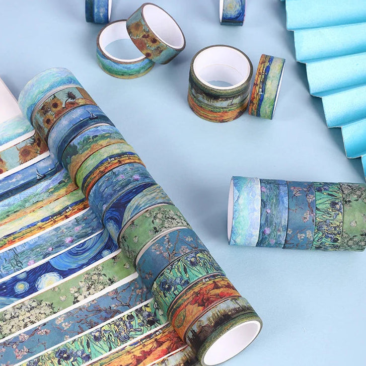 Van Gogh And Monet Oil Painting Washi Tape Set