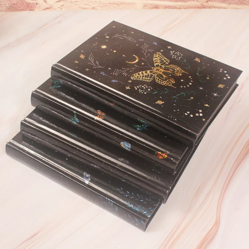 Holographic Butterfly and Moon Hardcover Journal