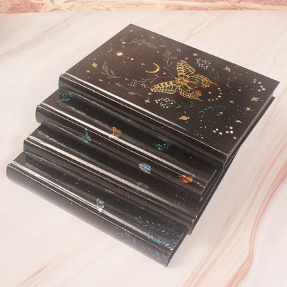 Holographic Butterfly and Moon Hardcover Journal
