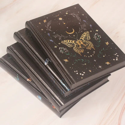 Holographic Butterfly and Moon Hardcover Journal