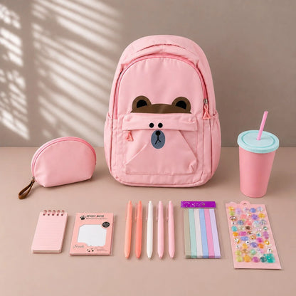Bear Backpack & Stationery Gift Set