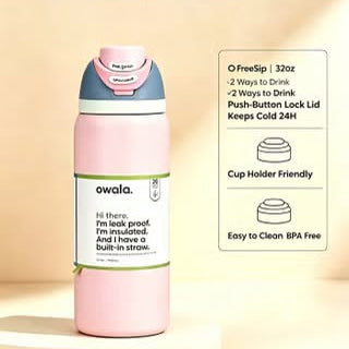 Owala Freesip Water Bottle - Pink