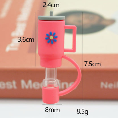 Mini Cup Straw Tip Covers For Tumbler