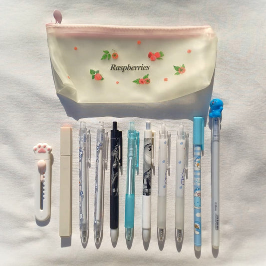 Raspberry Pouch Stationery Deal