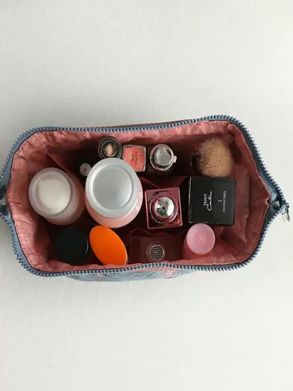 Printed Lemon Cosmetic Bag