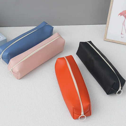 Classic PU Leather Stationery Case
