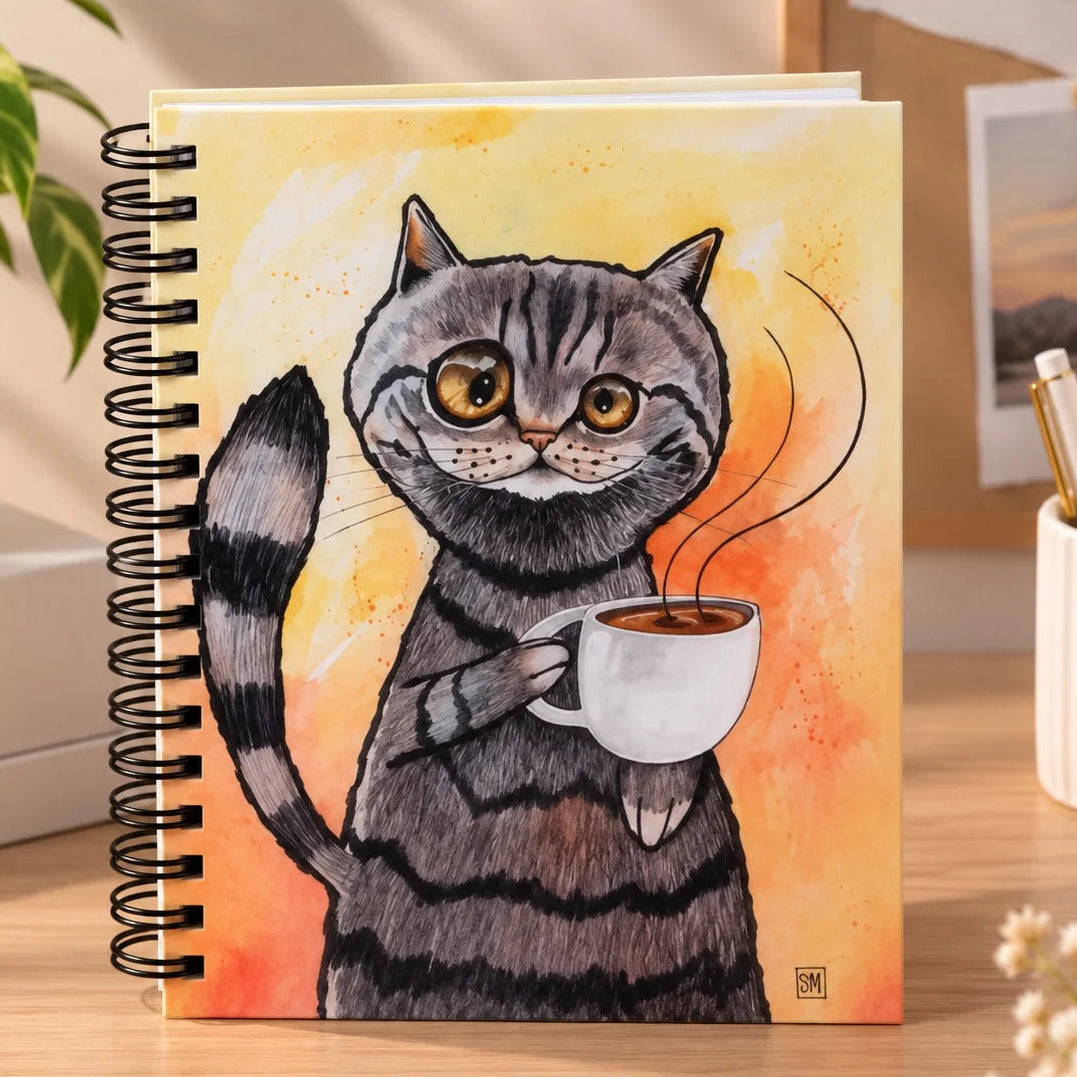 Starry Night Pet Art Lined Notebooks