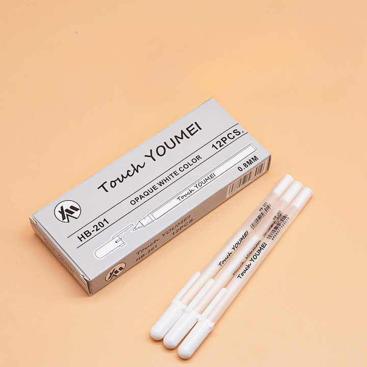 White Gel Pen Pointer - Set of 12