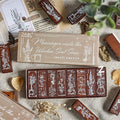 Wooden Floral Pattern Rubber Stamps