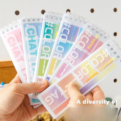 Editable Index Sticker Writable Index Color Label Sticker Book – thepaperworm