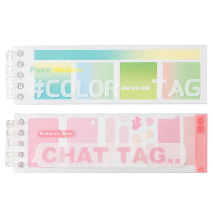 Editable Index Sticker Writable Index Color Label Sticker Book – thepaperworm