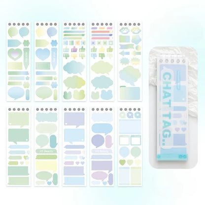 Editable Index Sticker Writable Index Color Label Sticker Book – thepaperworm