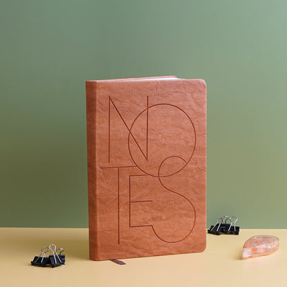 Engraved 'Notes; Hardcover Notebook Diary
