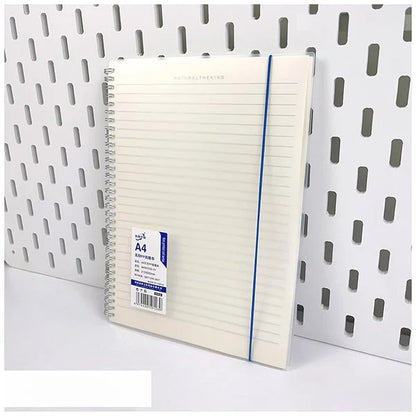 A4 Large Size Spiral Notebood with Elastic Closure