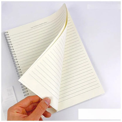 A4 Large Size Spiral Notebood with Elastic Closure