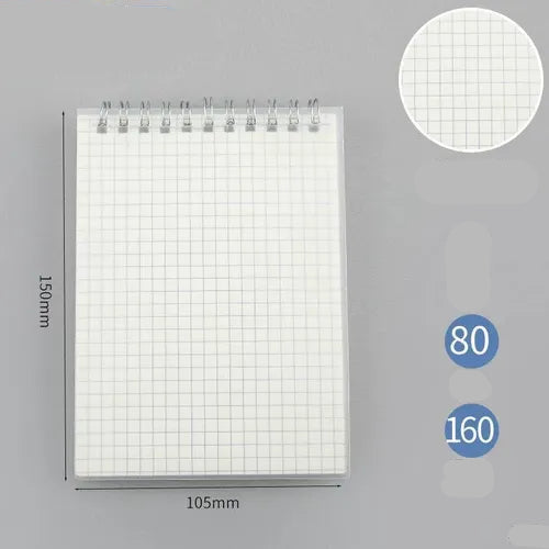 PP Transparent Cover A6 Spiral Notepad