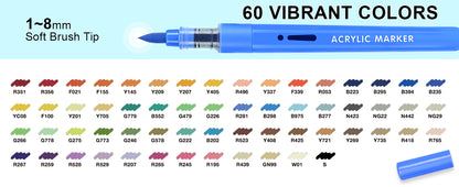 Multi Color Acrylic Marker Set