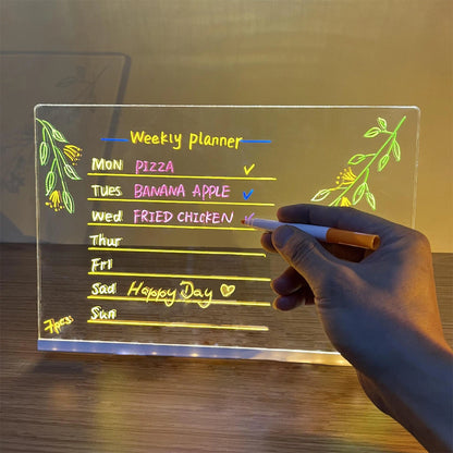 LED Acrylic Luminous Board with Markers