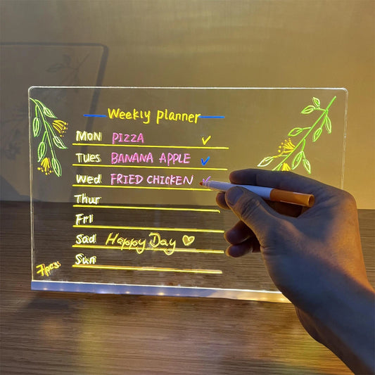 LED Acrylic Luminous Board with Markers