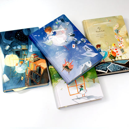 Alice in Wonderland Pastel Covers Designed Pages Journals