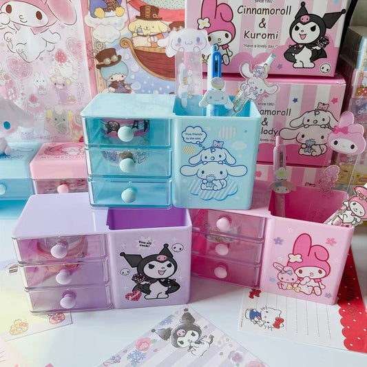 Sanrio Series Mini Drawer & Pen Storage Box
