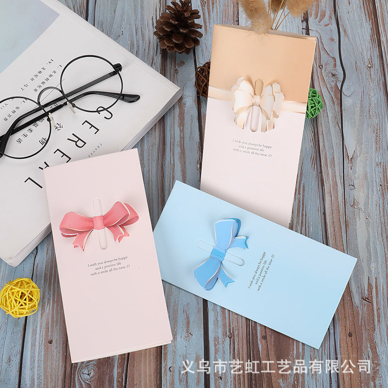 3D Bow Cut-Out Greeting Cards