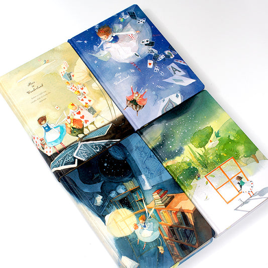 Alice in Wonderland Pastel Covers Designed Pages Journals