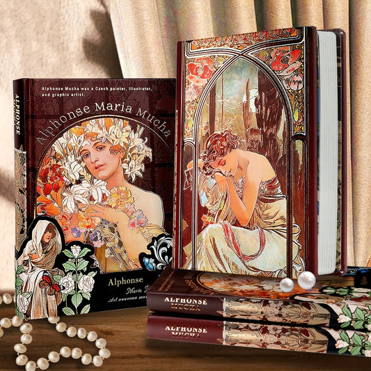 Alphonse Maria Mucha Art Cover Theme Journal