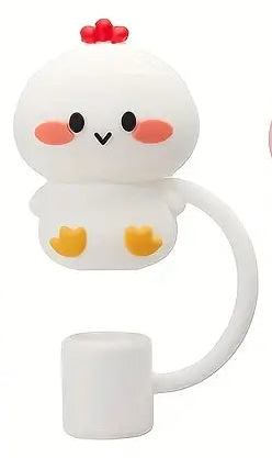 Cute Animal Shaped Silicon Straw Dust Cover