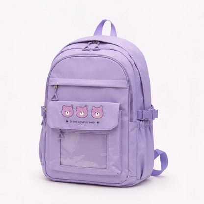 Triple Bear Pastel Kawaii Backpack
