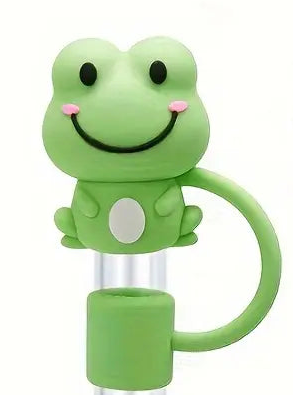 Cute Animal Shaped Silicon Straw Dust Cover
