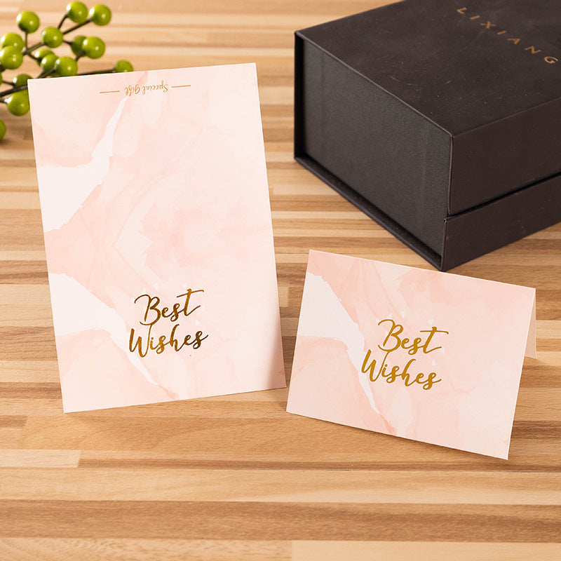 Bronzing Foldable Greeting Cards