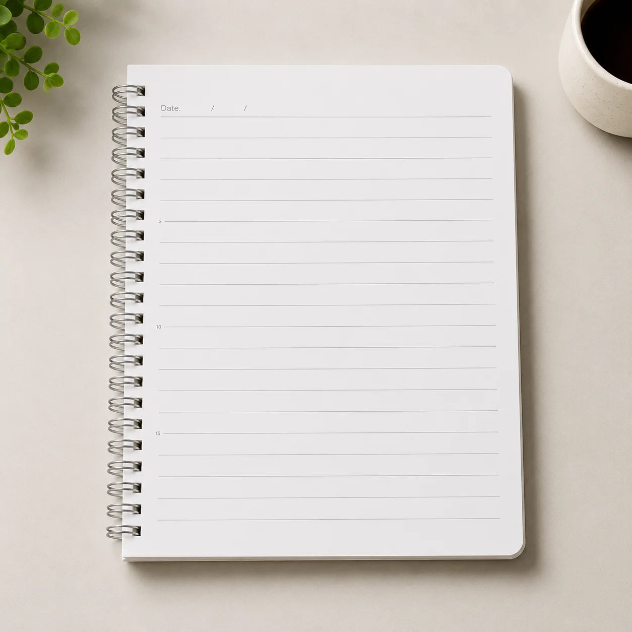 PP Transparent Cover A5 Spiral Notebook
