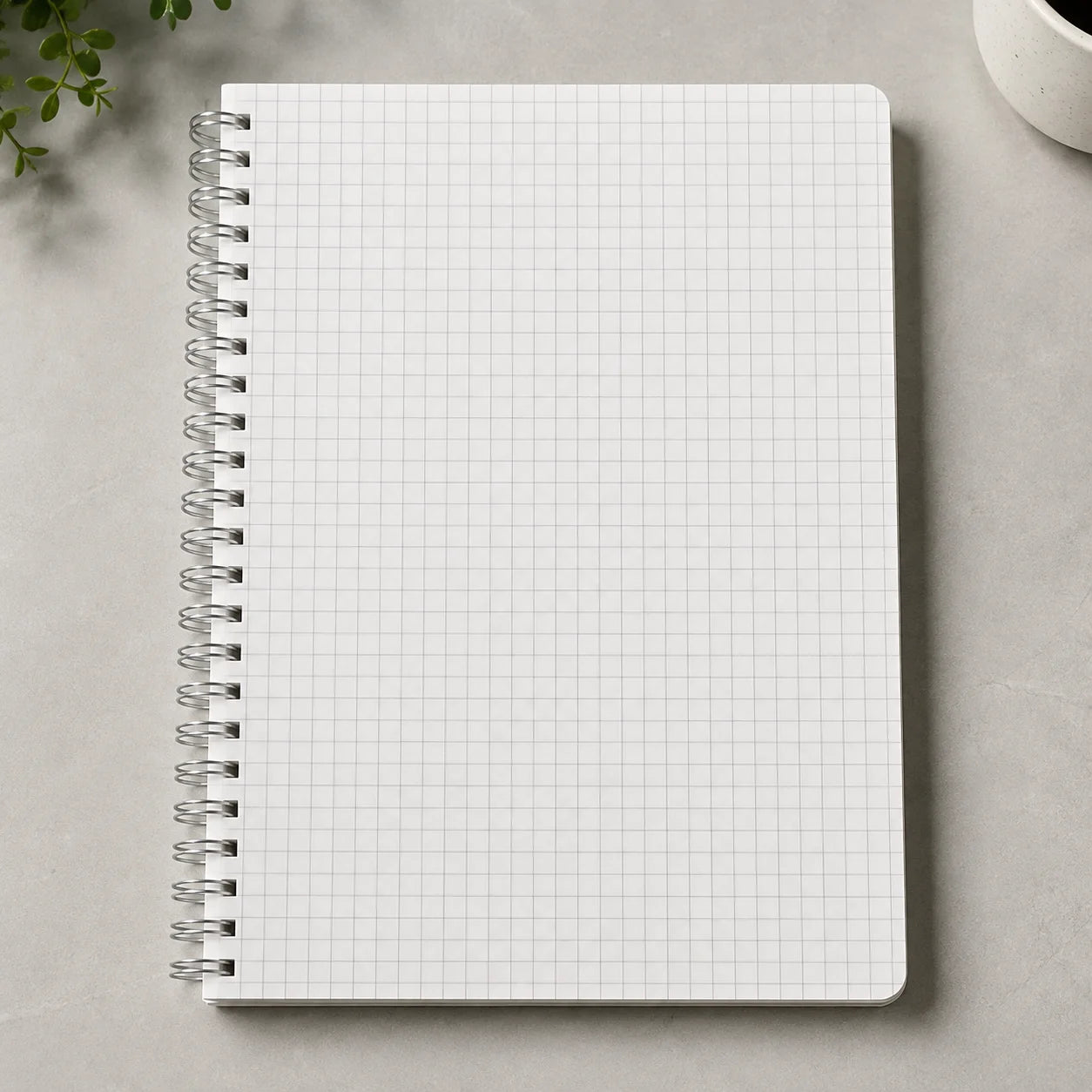 PP Transparent Cover A5 Spiral Notebook