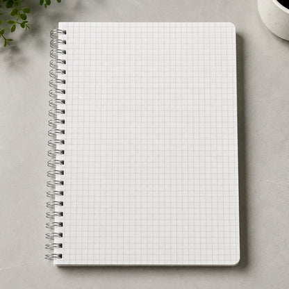 PP Transparent Cover A5 Spiral Notebook