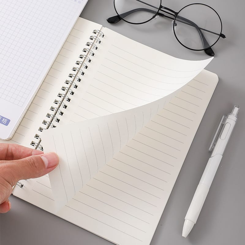PP Transparent Cover A5 Spiral Notebook