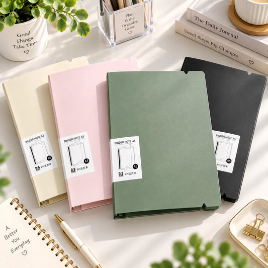 A5 Morandi Color Loose Leaf Refillable Binder